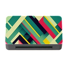 Pattern Abstract Geometric Design Memory Card Reader With Cf