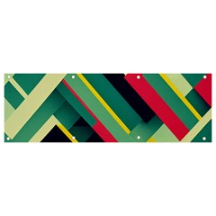 Pattern Abstract Geometric Design Banner And Sign 9  X 3 