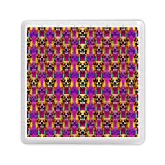 Cute Small Dogs With Colorful Flowers Memory Card Reader (square) by pepitasart