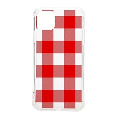 Red And White Plaids Iphone 11 Pro Max 6 5 Inch Tpu Uv Print Case by ConteMonfrey