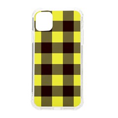 Black And Yellow Plaids Iphone 11 Tpu Uv Print Case by ConteMonfrey