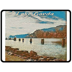 Lake Garda One Side Fleece Blanket (large) by ConteMonfrey