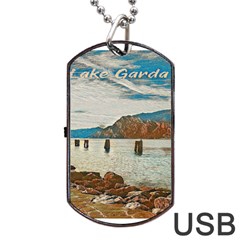 Lake Garda Dog Tag Usb Flash (one Side) by ConteMonfrey