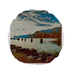 Lake Garda Standard 15  Premium Flano Round Cushions by ConteMonfrey