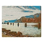 Lake Garda One Side Premium Plush Fleece Blanket (Large) 80 x60  Blanket Front