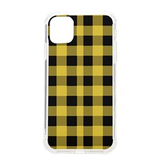 Black And Yellow Plaids Iphone 11 Tpu Uv Print Case by ConteMonfrey