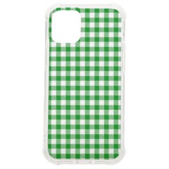 Straight Green White Small Plaids  Iphone 12 Mini Tpu Uv Print Case	 by ConteMonfrey