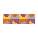 Chickens Pixel Pattern - Version 1a Sticker Bumper (100 pack) Front