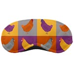 Chickens Pixel Pattern - Version 1a Sleeping Mask Front