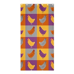 Chickens Pixel Pattern - Version 1a Shower Curtain 36  X 72  (stall)  by wagnerps