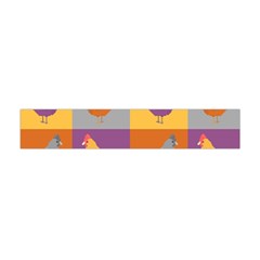 Chickens Pixel Pattern - Version 1a Flano Scarf (mini) by wagnerps