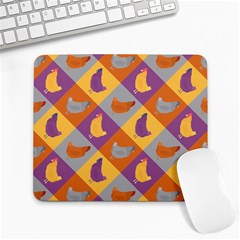 Chickens Pixel Pattern - Version 1b Large Mousepad by wagnerps