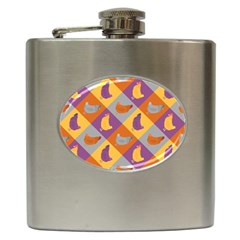 Chickens Pixel Pattern - Version 1b Hip Flask (6 Oz) by wagnerps