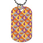 Chickens Pixel Pattern - Version 1b Dog Tag (Two Sides) Front