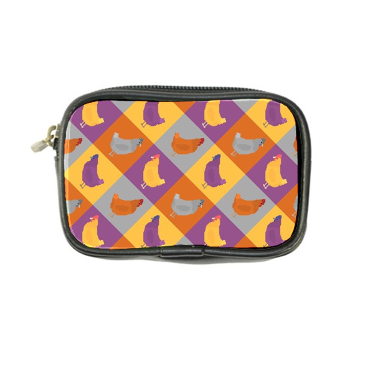 Chickens Pixel Pattern - Version 1b Coin Purse