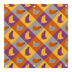 Chickens Pixel Pattern - Version 1b Banner And Sign 3  X 3 