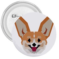 Cardigan Corgi face 3  Buttons