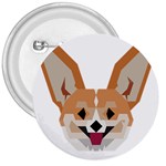 Cardigan Corgi face 3  Buttons Front