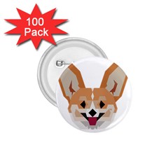 Cardigan Corgi face 1.75  Buttons (100 pack) 