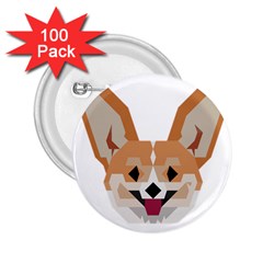 Cardigan Corgi face 2.25  Buttons (100 pack) 