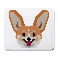 Cardigan Corgi face Large Mousepad