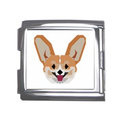 Cardigan Corgi Face Mega Link Italian Charm (18mm) by wagnerps