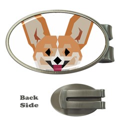 Cardigan Corgi face Money Clips (Oval) 