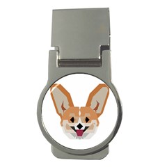 Cardigan Corgi face Money Clips (Round) 