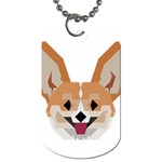 Cardigan Corgi face Dog Tag (Two Sides) Front