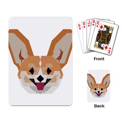 Cardigan Corgi face Playing Cards Single Design (Rectangle)