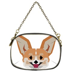 Cardigan Corgi face Chain Purse (One Side)