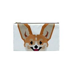 Cardigan Corgi face Cosmetic Bag (Small)