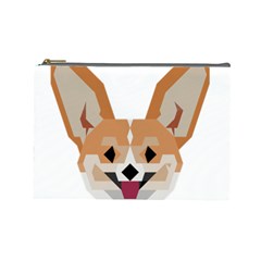 Cardigan Corgi face Cosmetic Bag (Large)