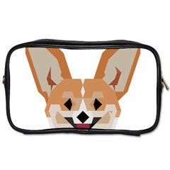 Cardigan Corgi face Toiletries Bag (One Side)