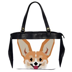 Cardigan Corgi face Oversize Office Handbag (2 Sides)