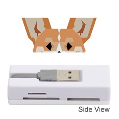 Cardigan Corgi face Memory Card Reader (Stick)