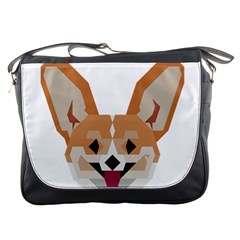 Cardigan Corgi face Messenger Bag