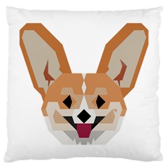 Cardigan Corgi face Large Cushion Case (One Side)