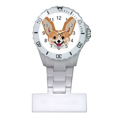 Cardigan Corgi face Plastic Nurses Watch