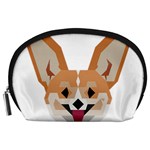 Cardigan Corgi face Accessory Pouch (Large) Front