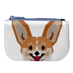 Cardigan Corgi face Large Coin Purse Front