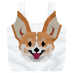 Cardigan Corgi face Full Print Recycle Bag (XXXL)