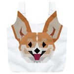 Cardigan Corgi face Full Print Recycle Bag (XXXL) Front