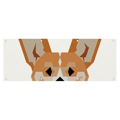 Cardigan Corgi face Banner and Sign 8  x 3 