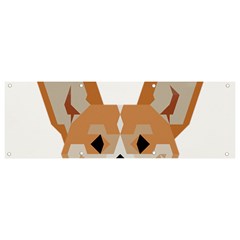 Cardigan Corgi face Banner and Sign 9  x 3 