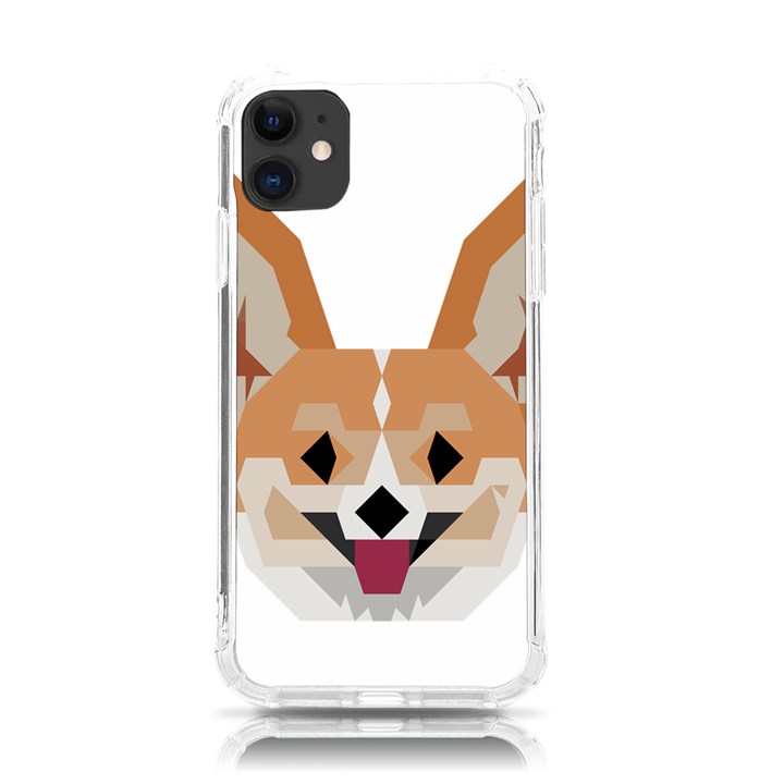 Cardigan Corgi face iPhone 11 TPU UV Print Case