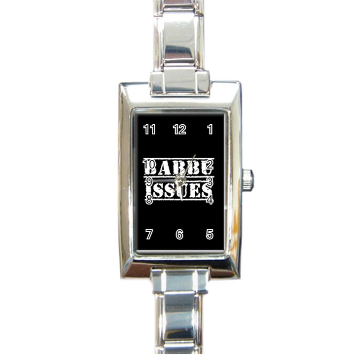 Babbu Issues - Italian daddy issues Rectangle Italian Charm Watch