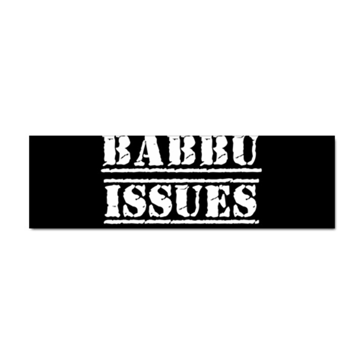 Babbu Issues - Italian daddy issues Sticker (Bumper)