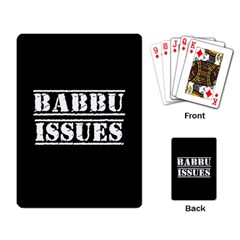 Babbu Issues - Italian Daddy Issues Playing Cards Single Design (rectangle)