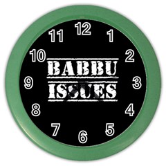 Babbu Issues - Italian Daddy Issues Color Wall Clock by ConteMonfrey